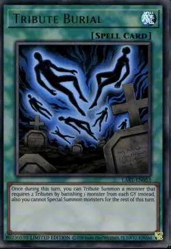 Tribute Burial Ltd Ed Ultra Rare LART-EN053 Yu-Gi-Oh! - Image 1