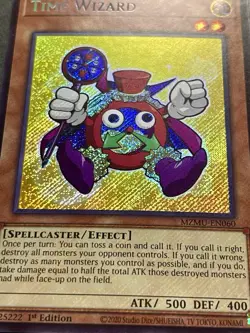 3x Time Wizard | MZMU-EN060 | Secret Rare | CHIBI HOLO BLEED! | NM | YuGiOh! - Image 2