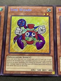 3x Time Wizard | MZMU-EN060 | Secret Rare | CHIBI HOLO BLEED! | NM | YuGiOh! - Image 5