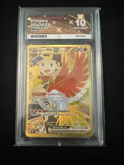 Pokemon Ethans Ho-Oh EX Hyper Rare Gold Card Destined Rivals 239/182 ACE 10 - Image 1