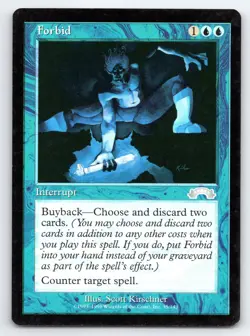 MTG Forbid Normal U Exodus (EXO) 35 LP Magic - Image 1