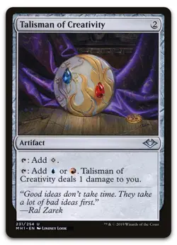 Talisman of Creativity #231 (NM) Modern Horizons MH1 Magic MTG - Image 1