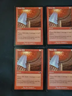 4x Nemesis Flame Rift #80 NM Magic The Gathering MTG Tcg Playset X4 4 See Pics - Image 2