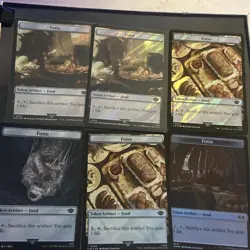 Food Token Lot x6 Surge Foil + regular foil - Image 1