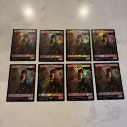 Magic the Gathering MTG Soldier / Rebel Double Sided Token Lot Of 8 Surge Foil - Image 2