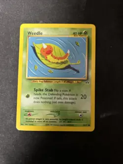 Pokemon Weedle 70/75 Unlimited Common Neo Discovery D11 - Image 1