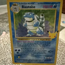 Pokemon Celebrations 25th Anniversary Blastoise Holo 2/102 Classic Collection NM - Image 2