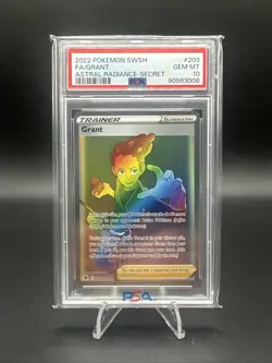 PSA 10 Gem Mint 2022 Pokemon SWSH FA/Grant #203 Astral Radiance-Secret - Image 1