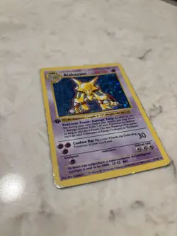 Pokemon TCG Alakazam 001/102 Base Set (Shadowless) -1st Edition Holo - Image 2