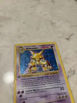 Pokemon TCG Alakazam 001/102 Base Set (Shadowless) -1st Edition Holo - Image 4