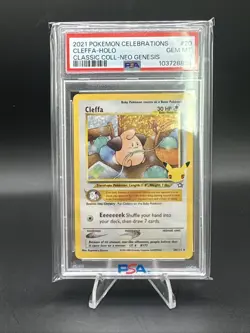 PSA 10 Gem Mint 2021 POKEMON CELEBRATIONS - #20 - CLEFFA-HOLO Classic Collection - Image 1