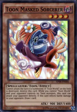 Toon Masked Sorcerer NA Astral Pack Super Rare AP08-EN006 Yu-Gi-Oh! - Image 1