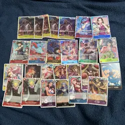 26x Bulk One Piece TCG 13 SR Karten auf Eng & JP and 13 holos - Image 1