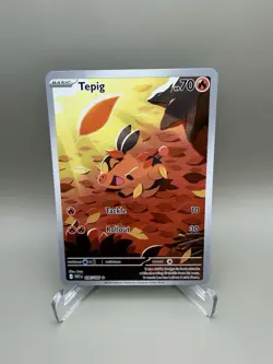 Pokemon TCG Tepig Illustration Rare Card 096/086 Sv: White Flare - Image 1