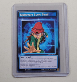 Yu‑Gi‑Oh Skill Card – Nightmare Sonic Blast – SS03‑ENAS2 – 1st Edition - Image 1