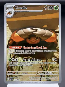 Crustle 186/182 - Illustration Rare - Destined Rivals Pokemon Card MINT - Image 1