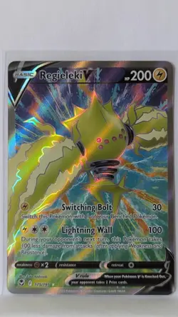 NM/M - Regieleki V 175/195 - Silver Tempest - Pokemon Card TCG - Image 1