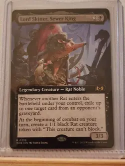 Lord Skitter, Sewer King - WOE - Rare - NM - Magic the Gathering - MTG - Image 1