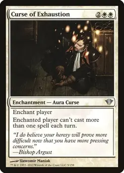 CURSE OF EXHAUSTION X 4 E/X+ DARK ASCENSION MAGIC THE GATHERING - Image 1