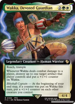 Wakka, Devoted Guardian (Extended Art) [FIC - 190] - NM [Foil] TCG MTG - Image 1