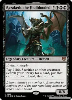 Razaketh, the Foulblooded [CMM - 181] - NM [Normal] TCG MTG - Image 1