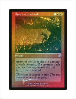 1x Anger of the Gods, Retro Frame Foil, Magic the Gathering MTG NM - Image 1