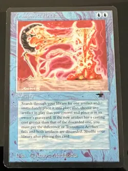 Magic the Gathering MTG Antiquities Transmute Artifact NM (Beta Bob) - Image 1