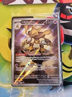 Pokemon TCG Alakazam 009 Mega Evolutions ETB Promo Sealed - Image 1