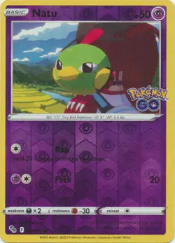 Natu 32/78 Reverse Holo | Pokemon GO | Pokemon Card - Image 1