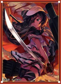 Kantai Collection Kiso Card Sleeves Regular Size 60 Count Used - Image 3