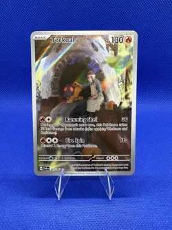 Pokemon TCG Torkoal 172/167 Twilight Masquerade Illustration Rare Near Mint - Image 1