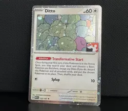Ditto 132/165 Cosmos Holo Play! Prize Pack Stamped Pokemon TCG NM - Image 1