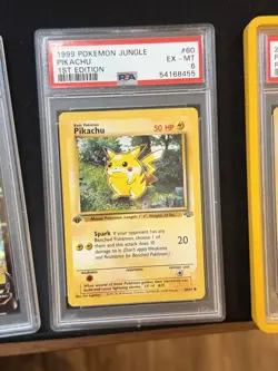 PIKACHU 1ST EDITION JUNGLE PSA 6 1999 POKEMON #60 - Image 1