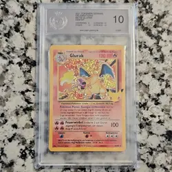 Pokemon Celebrations Glurak German Charizard Holo Platin PGS 10 4/102 2021 - Image 1