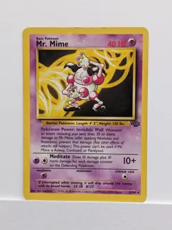 Mr Mime 22/64 Pokemon TCG Jungle Unlimited Rare Regular Wotc - LP - Image 1