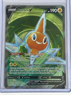 Rotom V - 176/196 - Full Art Ultra Rare Pokemon Lost Origins - Image 1