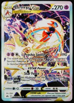 Pokemon Deoxys VSTAR Ultra Rare GG46/GG70 Crown Zenith Galarian Gallery NM/M! - Image 1
