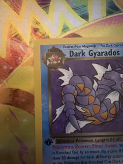 Pokemon TCG: Team rocket 1st edition Dark Gyarados 25/82 Non-holo - Image 3