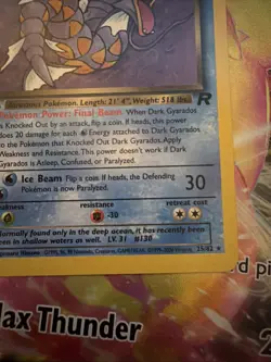 Pokemon TCG: Team rocket 1st edition Dark Gyarados 25/82 Non-holo - Image 5