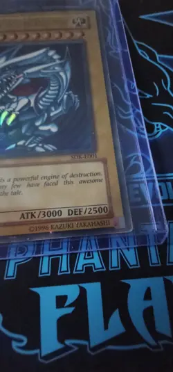 Yu-Gi-Oh Blue-Eyes White Dragon SDK-E001 Collectible Card 1996 - Image 5