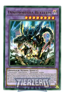 Yugioh Dinomorphia Rexterm DIFO-EN038 Ultra Rare 1st Edition Near Mint - Image 1