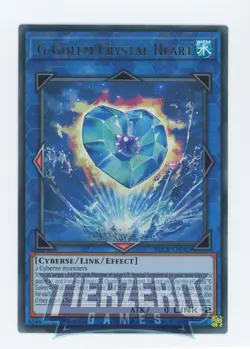 Yugioh G Golem Crystal Heart BLCR-EN042 Ultra Rare 1st Edition Near Mint - Image 1