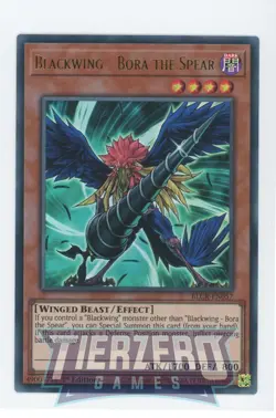 Yugioh Blackwing - Bora the Spear BLCR-EN057 Ultra Rare 1st Edition Near Mint - Image 1