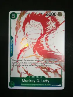 Carte One Piece Monkey D. Luffy Op07-033 Promo - Image 1