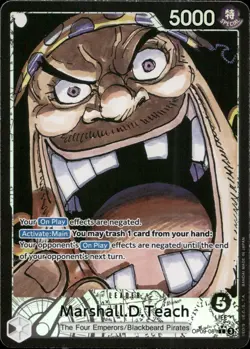 One Piece TCG • Marshall.D.Teach OP09-081 • Alternate Artwork-Leader • ENG/NM - Image 1