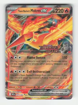 Team Rocket's Moltres ex - 31/182 (Destined Rivals Stamp) Miscellaneous Cards... - Image 1