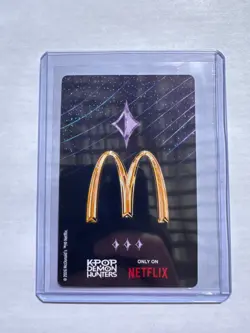 McDonalds KPOP Demon Hunter Huntrix Meal Rumi Holo Promo Card Triple Star Rarity - Image 2