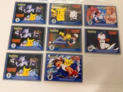 Pokemon 1999 Burger King PokeTrivia 8 Card Lot; Movie Collectibles, Near-Mint - Image 5