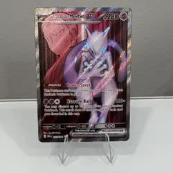 Pokemon TCG Team Rocket's Mewtwo EX 213/182 Sv10 Holo 280 HP English - Image 1