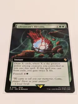 Lifestream's Blessing Extended Art Commander Regular: Final Fantasy MTG (NM) - Image 1